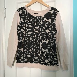 Daytrip sheer lace cotton sweater